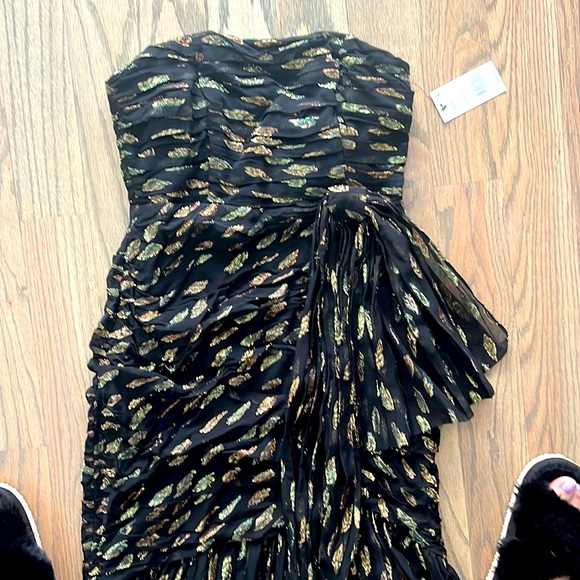 NWT! shoshanna embroidered strapless gown. - Picture 1 of 5